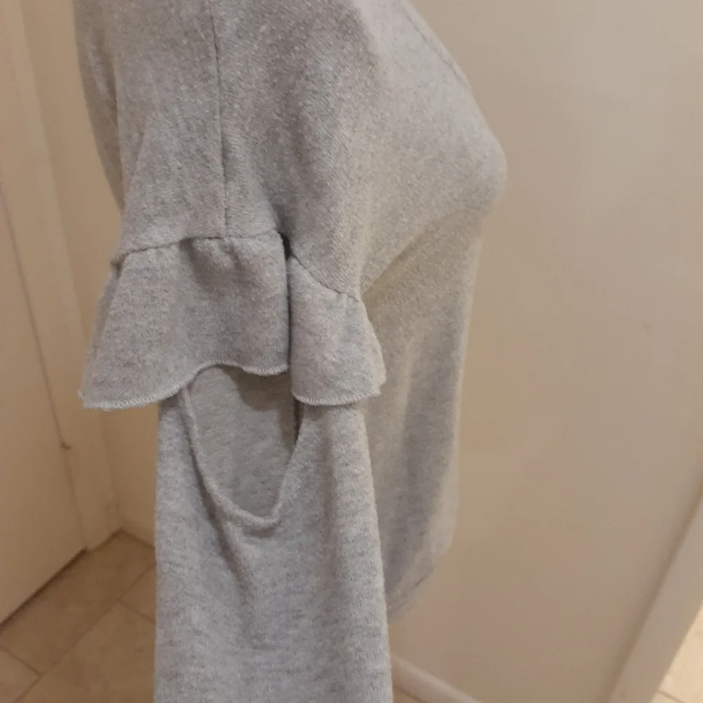 Grey Cut Out Sweater